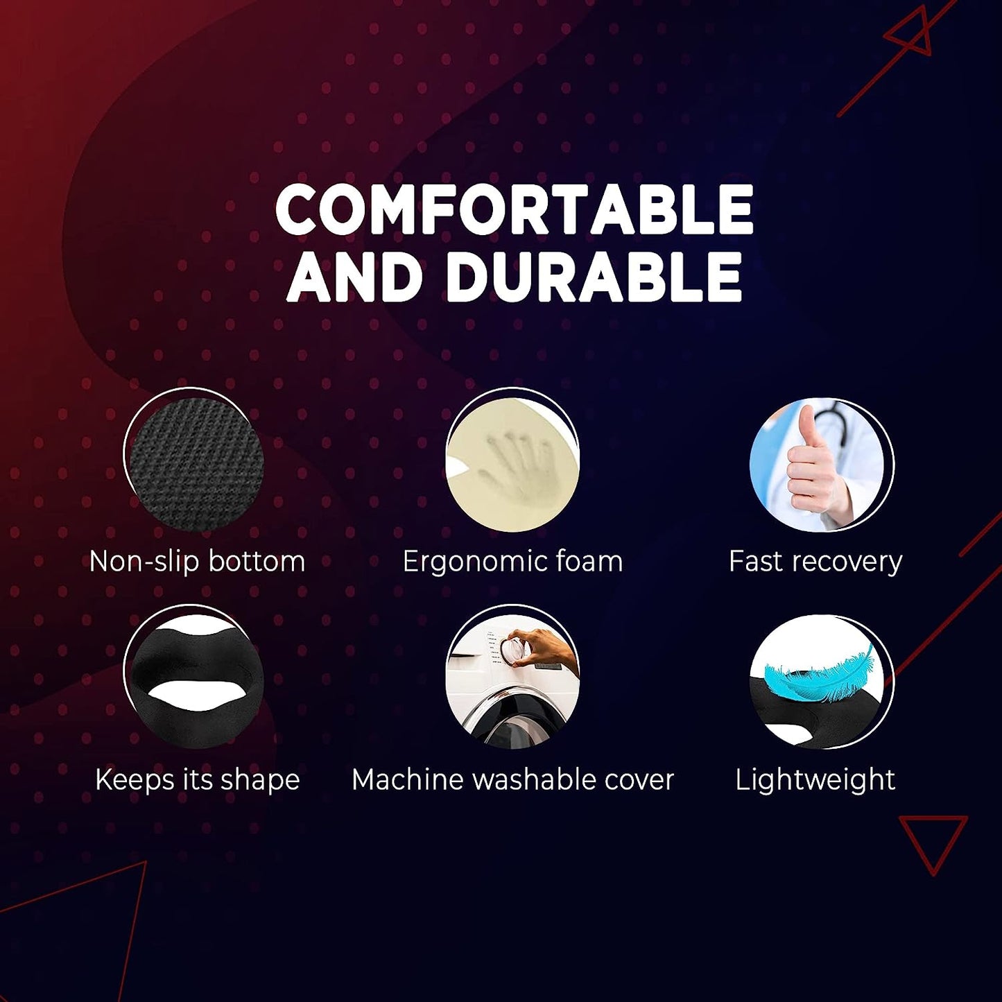 Donut Pillow Seat Cushion – Ultimate Pressure Relief for Tailbone, Hips & Back
