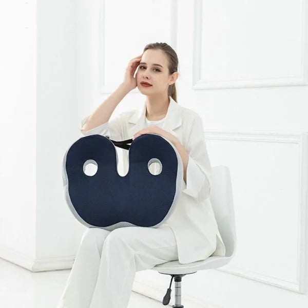 Adjustable Memory Foam Seat Cushion for Office, Car & Home Chairs