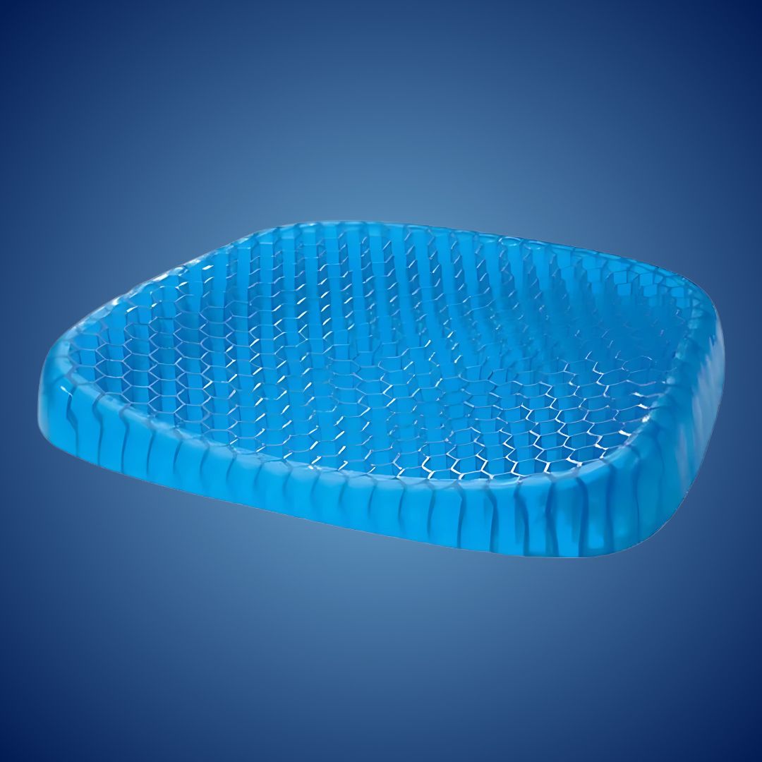 Orthopedic Gel Seat Cushion – Tailbone & Lower Back Pain Relief for Office, Car & Wheelchair Use