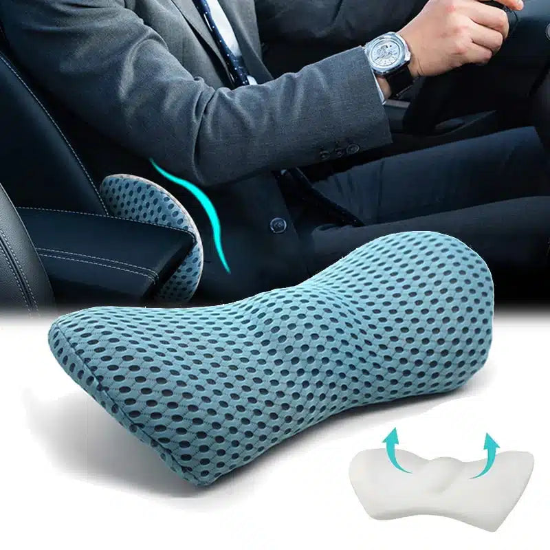 Premium Lumbar Support Cushion – Ergonomic Memory Foam Back Support for Office, Car & Home