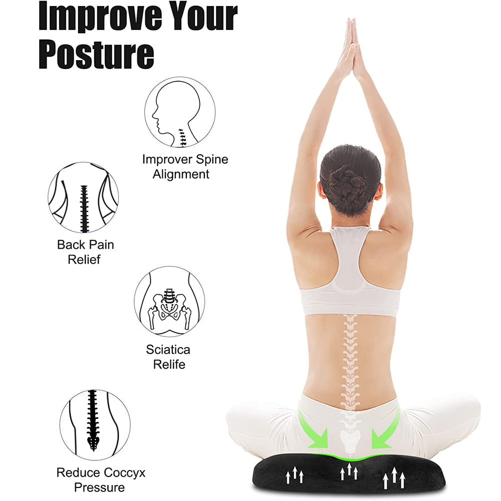 Donut Pillow Seat Cushion – Ultimate Pressure Relief for Tailbone, Hips & Back
