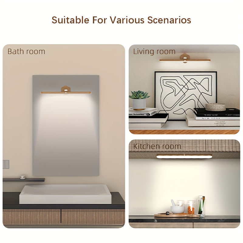 Australlure Wooden LED Wall Sconce – Long Bar Contemporary Lighting