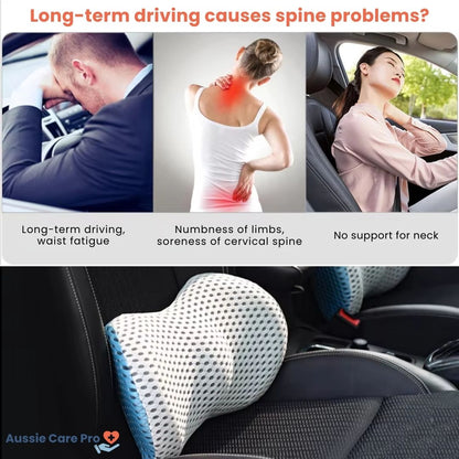 Premium Lumbar Support Cushion – Ergonomic Memory Foam Back Support for Office, Car & Home