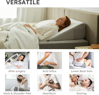 Elevate Your Sleep & Support Your Spine – Naturally With Inclined Wedge Support Pillow