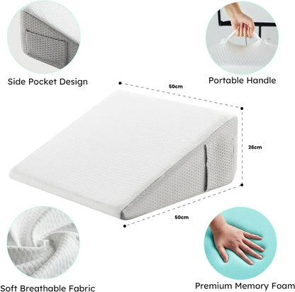 Elevate Your Sleep & Support Your Spine – Naturally With Inclined Wedge Support Pillow