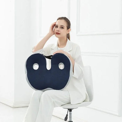 Adjustable Memory Foam Seat Cushion for Office, Car & Home Chairs