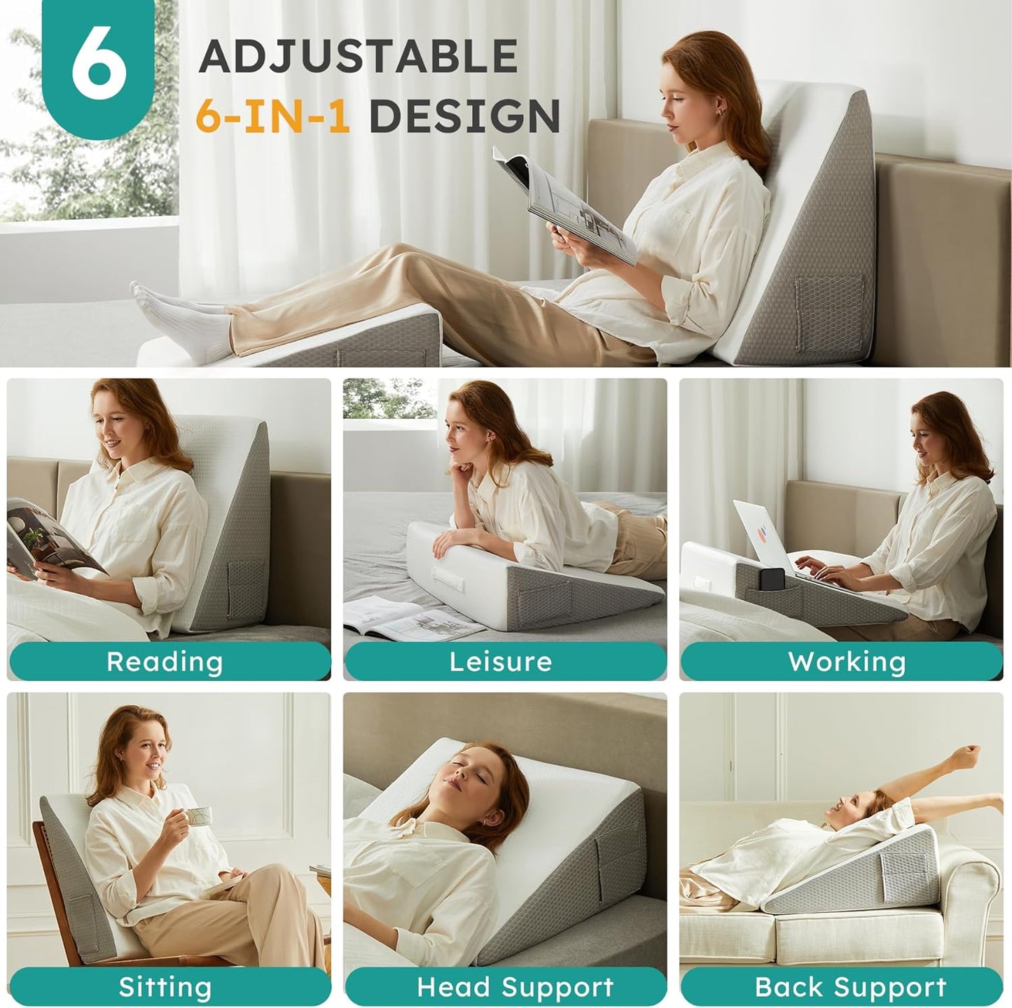 Elevate Your Sleep & Support Your Spine – Naturally With Inclined Wedge Support Pillow