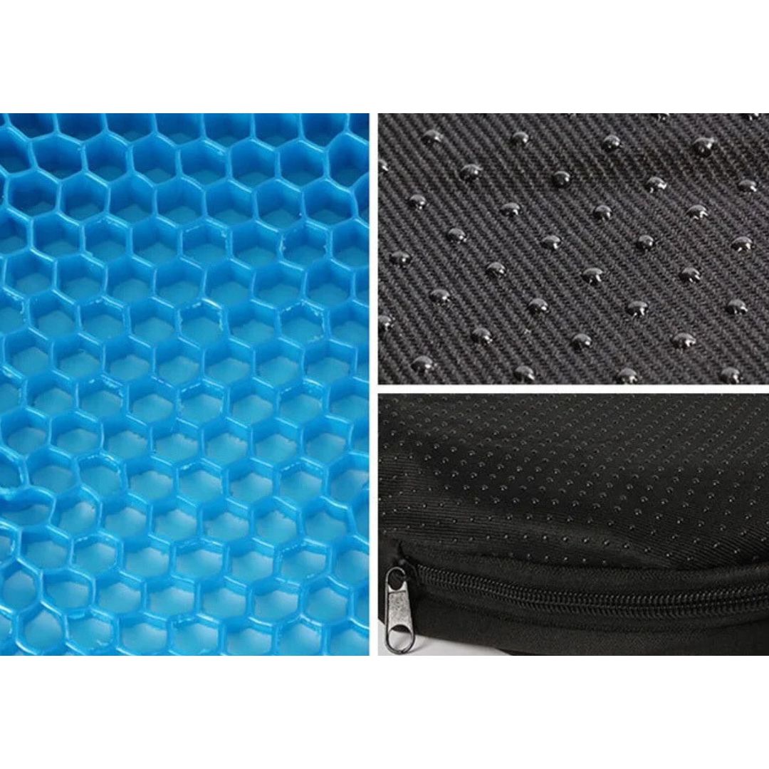 Orthopedic Gel Seat Cushion – Tailbone & Lower Back Pain Relief for Office, Car & Wheelchair Use