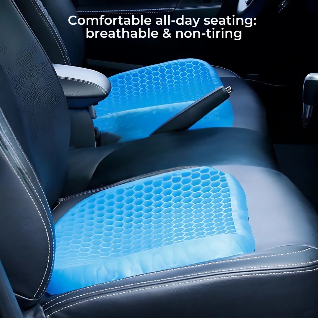 Orthopedic Gel Seat Cushion – Tailbone & Lower Back Pain Relief for Office, Car & Wheelchair Use