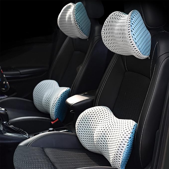 Premium Lumbar Support Cushion – Ergonomic Memory Foam Back Support for Office, Car & Home