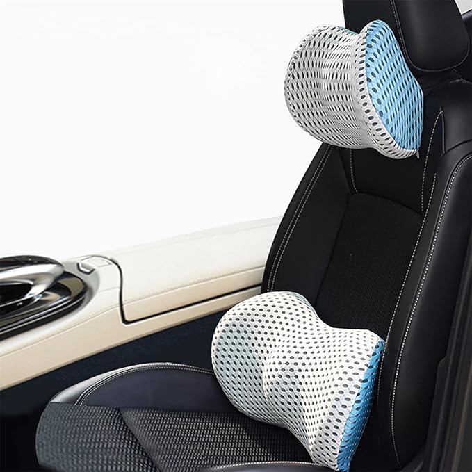 Premium Lumbar Support Cushion – Ergonomic Memory Foam Back Support for Office, Car & Home