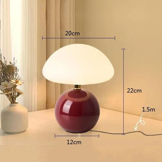 Australlure Mushroom Table Lamp – French-Inspired Soft Glow Design