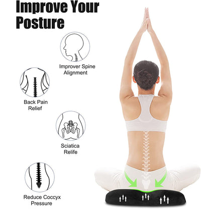 Donut Pillow Seat Cushion – Ultimate Pressure Relief for Tailbone, Hips & Back