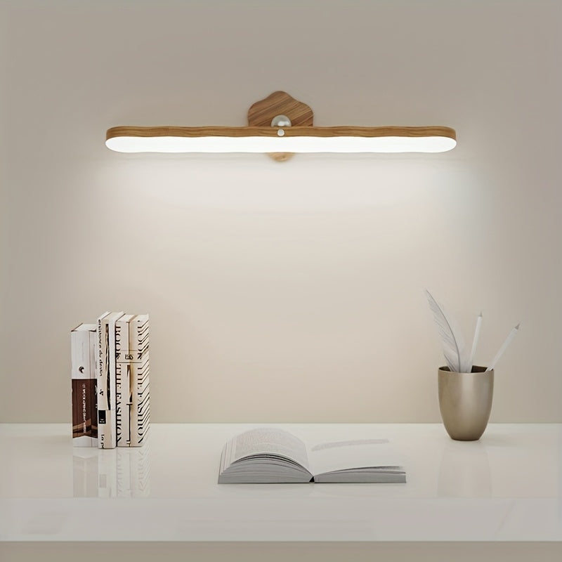 Australlure Wooden LED Wall Sconce – Long Bar Contemporary Lighting