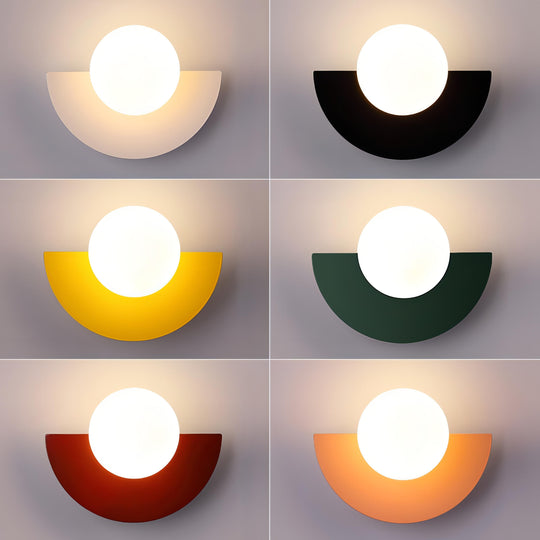 Australlure Half-Moon Wall Lamp – Nordic Artistic LED Sconce