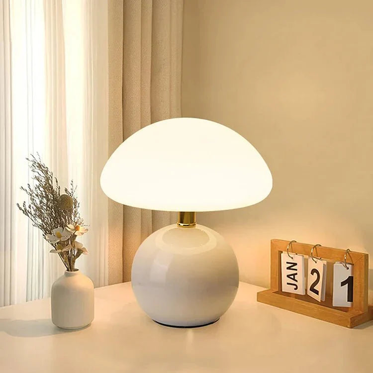 Australlure Mushroom Table Lamp – French-Inspired Soft Glow Design