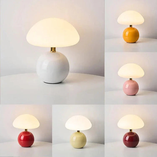Australlure Mushroom Table Lamp – French-Inspired Soft Glow Design