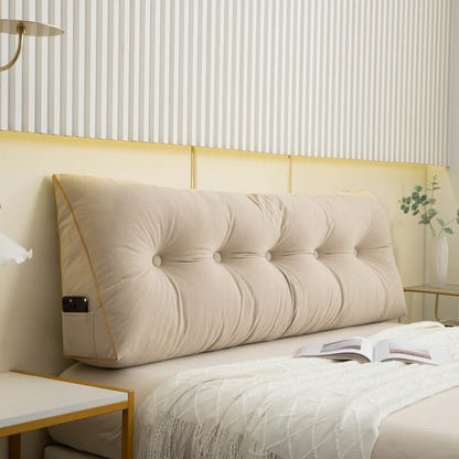 Luxury Chic Wedge Pillow – Premium Back & Neck Support for Bed and Sofa