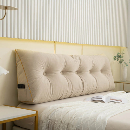 Luxury Chic Wedge Pillow – Premium Back & Neck Support for Bed and Sofa